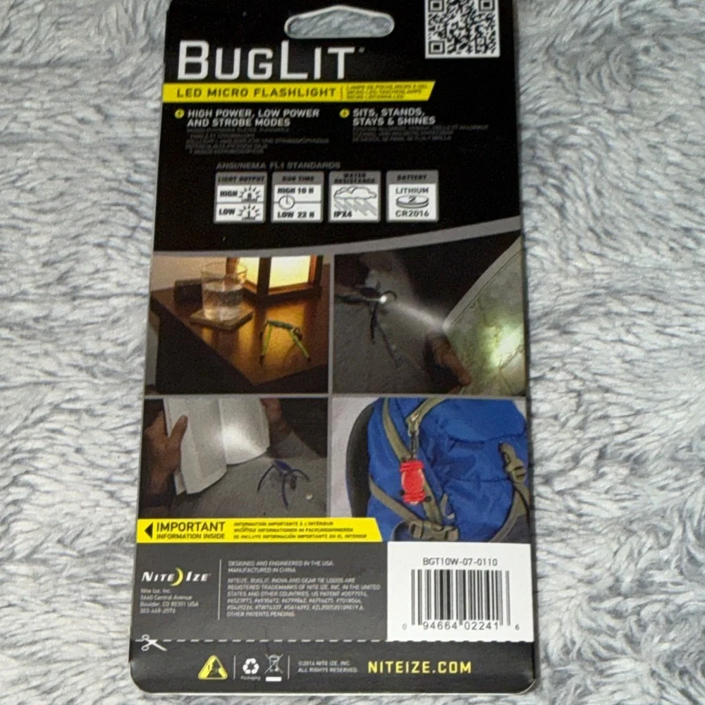 BugLit LED Micro Flashlight - Red - Picture 10 of 16